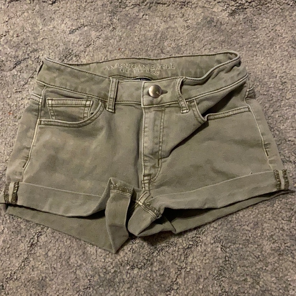 American Eagle Olive Green Shorts